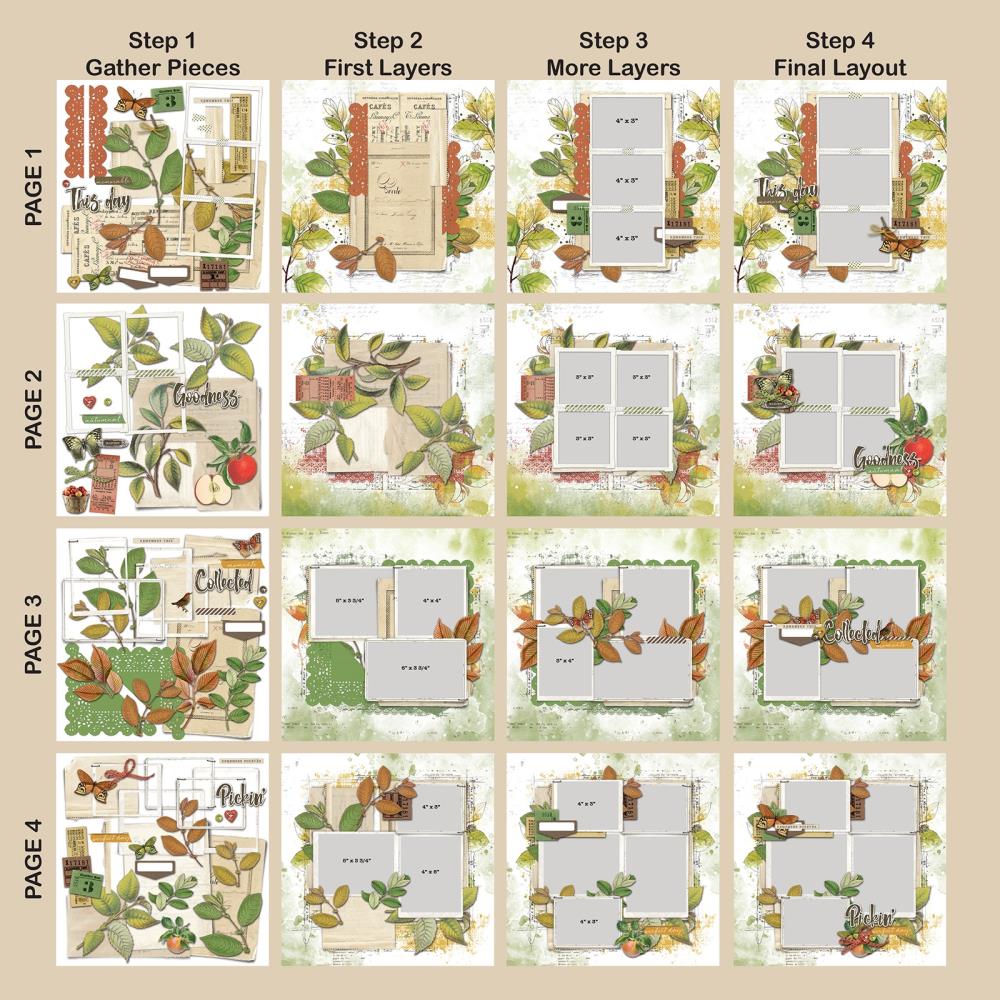 Vintage Orchard - Page Kit