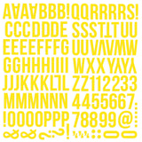 Color Vibe Collection - Foam Stickers - Alpha - Yellow