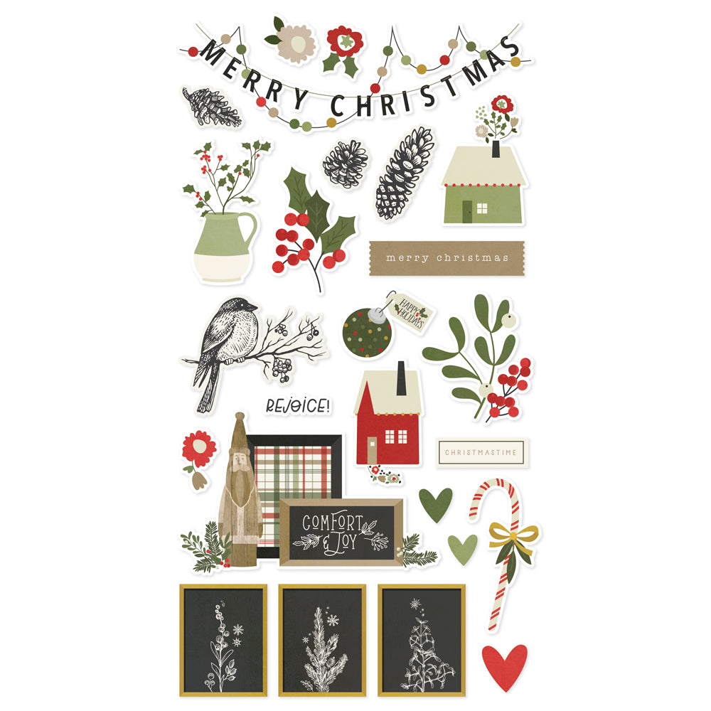 The Holiday Life - 6x12 Chipboard Stickers