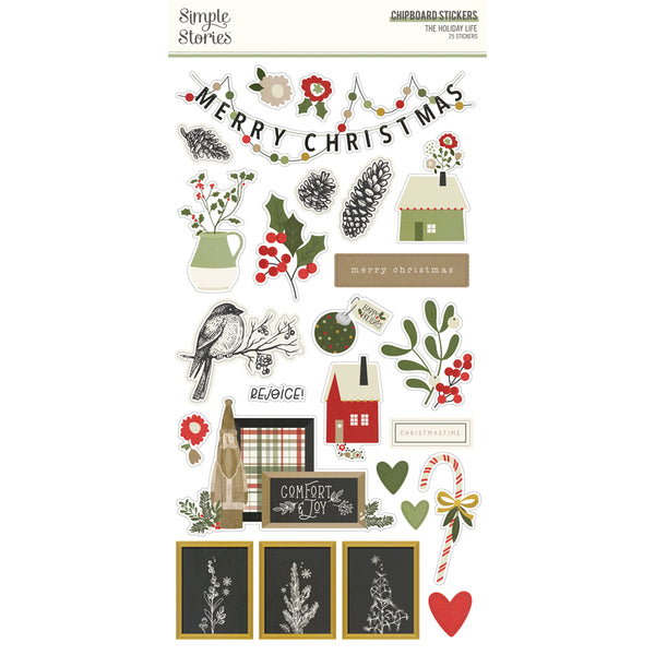 The Holiday Life - 6x12 Chipboard Stickers