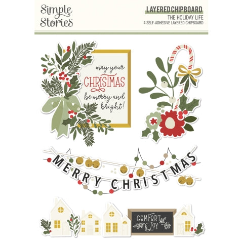 The Holiday Life - Layered Chipboard