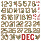 The Holiday Life - Chipboard Numbers