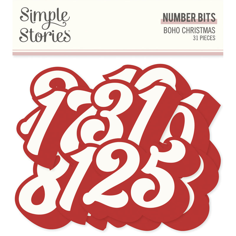 Boho Christmas - Number Bits & Pieces