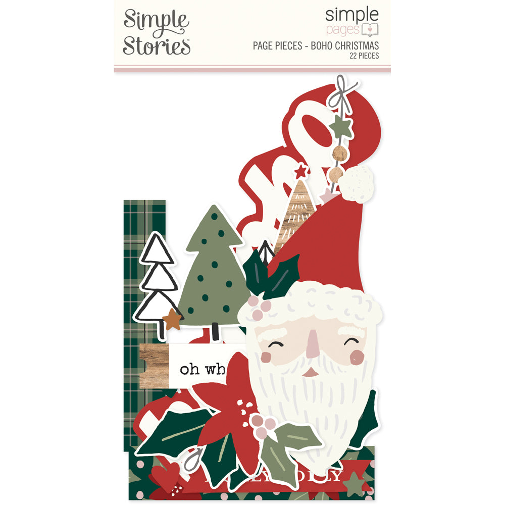 Simple Pages Page Pieces- Boho Christmas