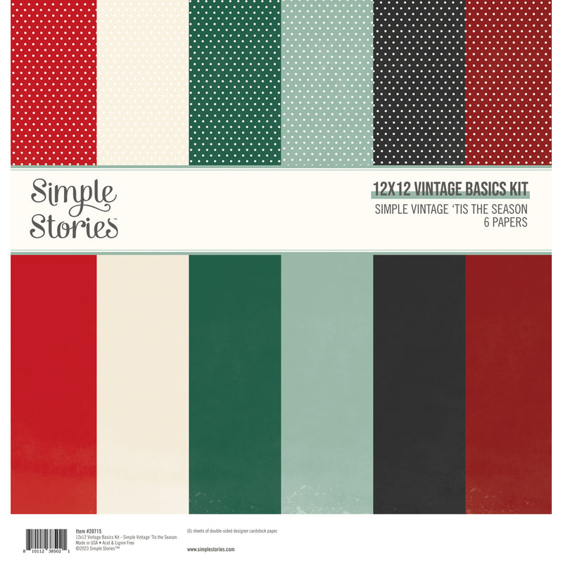 Simple Vintage 'Tis The Season - 12x12 Basics Kit