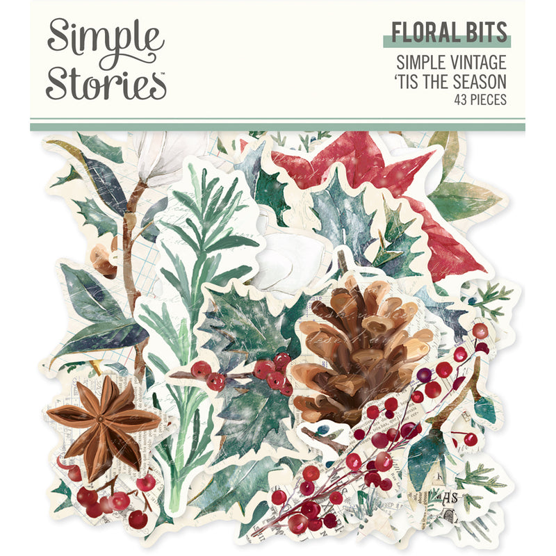Simple Vintage 'Tis The Season - Floral Bits & Pieces