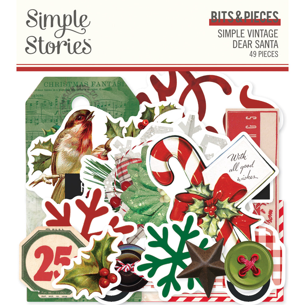 Simple Vintage Dear Santa - Bits & Pieces