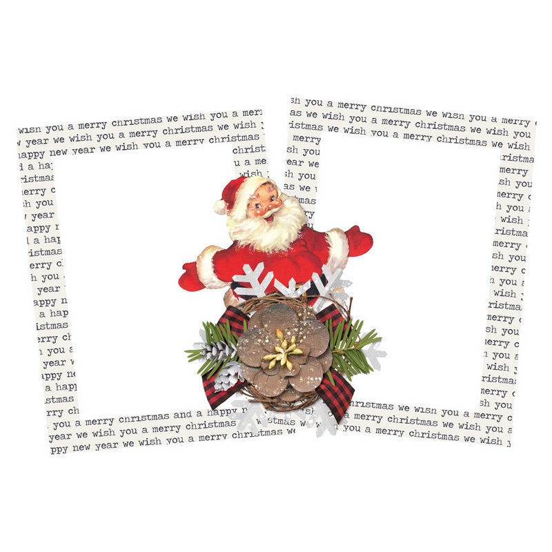 Simple Vintage Dear Santa- Chipboard Frames