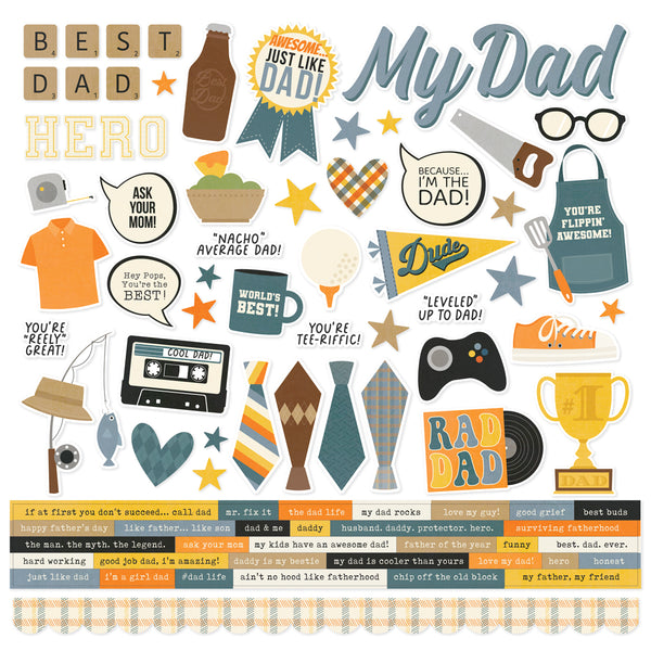 Father's Day - Cardstock Stickers
