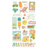 Summer Snapshots - 6x12 Chipboard Stickers