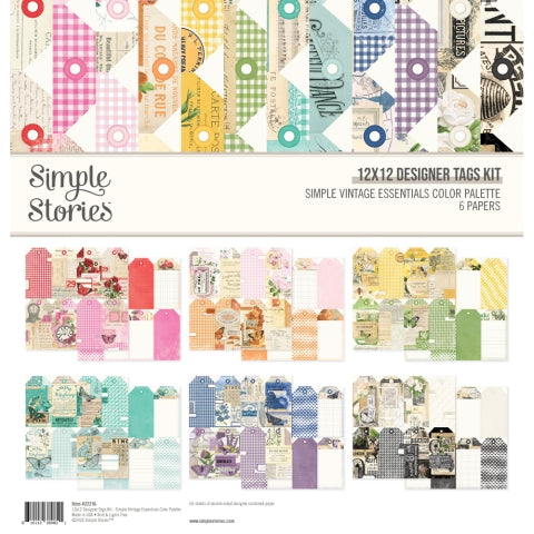 Simple Vintage Essentials Color Palette - Designer Tags Kit