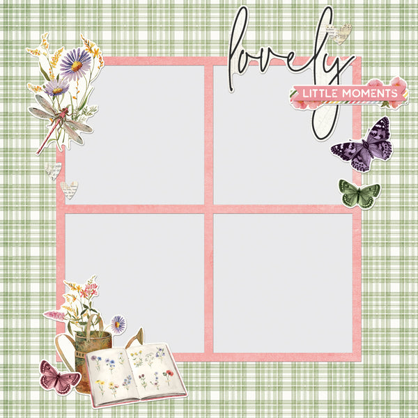 ple Vintage Meadow Flowers - Simple Pages Page Pieces