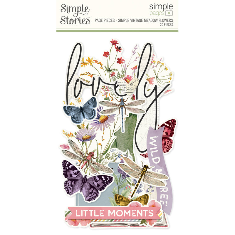 ple Vintage Meadow Flowers - Simple Pages Page Pieces