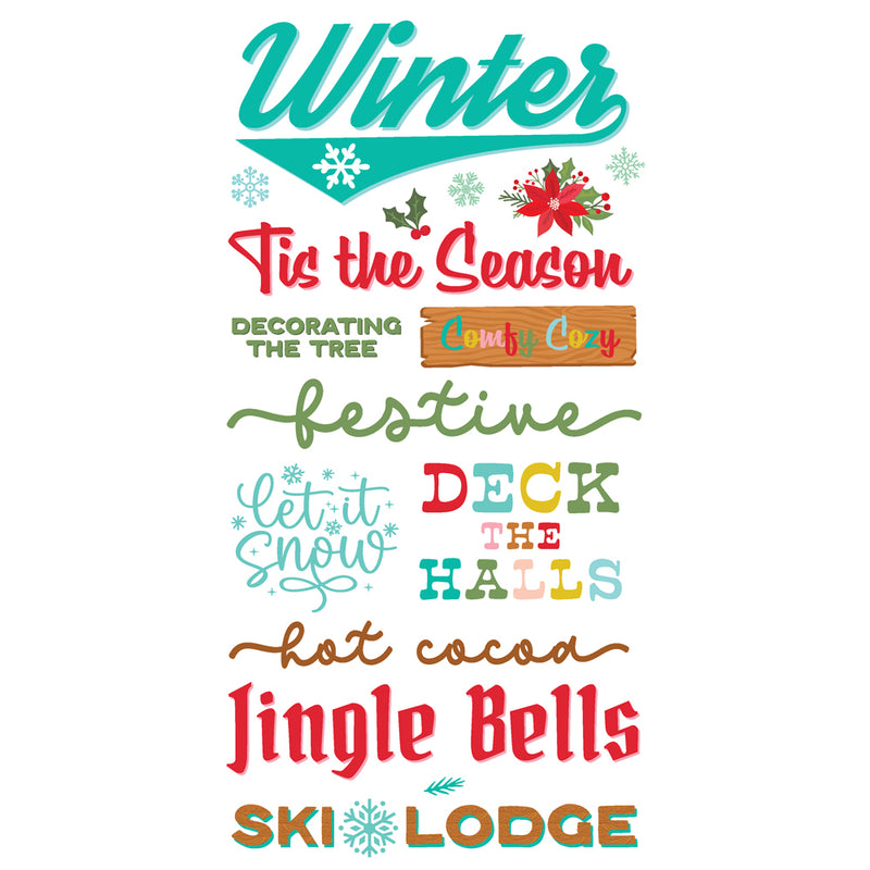 Snow Pine Lodge - Foam Stickers