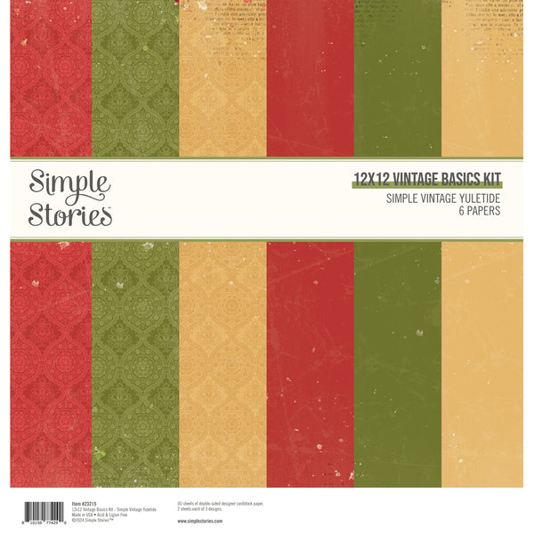 Simple Vintage Yuletide - 12x12 Vintage Basics Kit