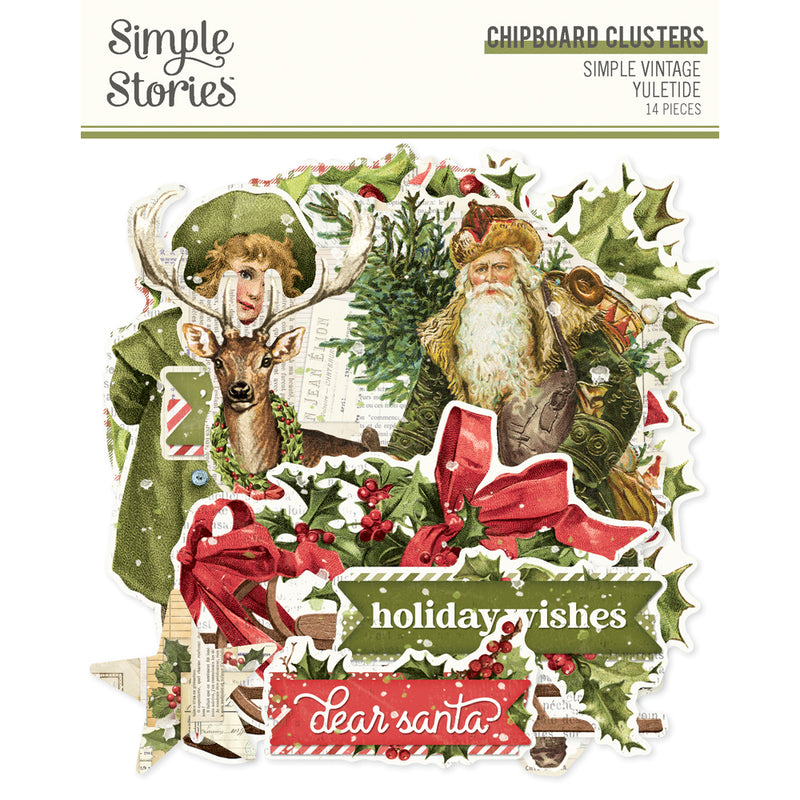 Simple Vintage Yuletide - Chipboard Clusters