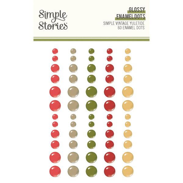 Simple Vintage Yuletide  - Glossy Enamel Dots