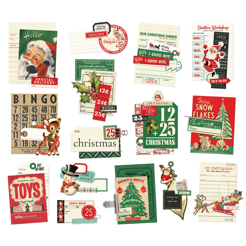 Simple Vintage Holly Jolly - Layered Bits & Pieces