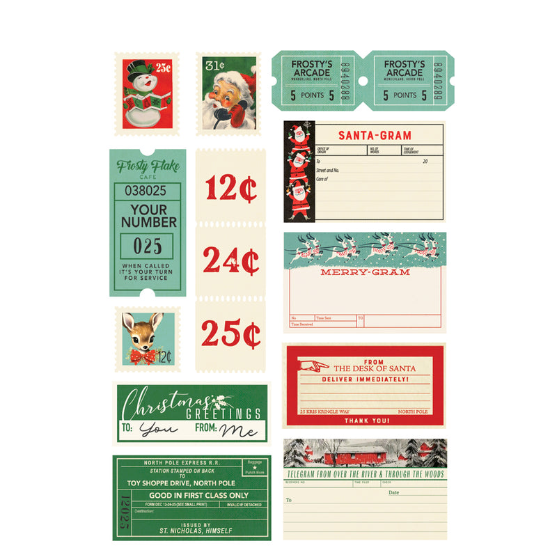 Simple Vintage Holly Jolly - Sticker Book