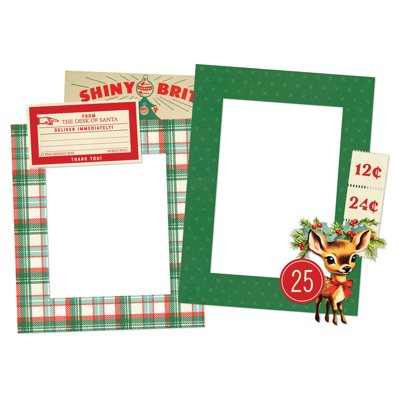 Simple Vintage Holly Jolly - Chipboard Frames