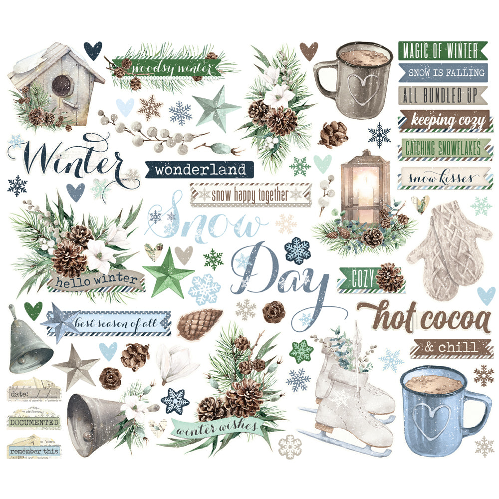 Simple Vintage Fresh Snow - Bits & Pieces