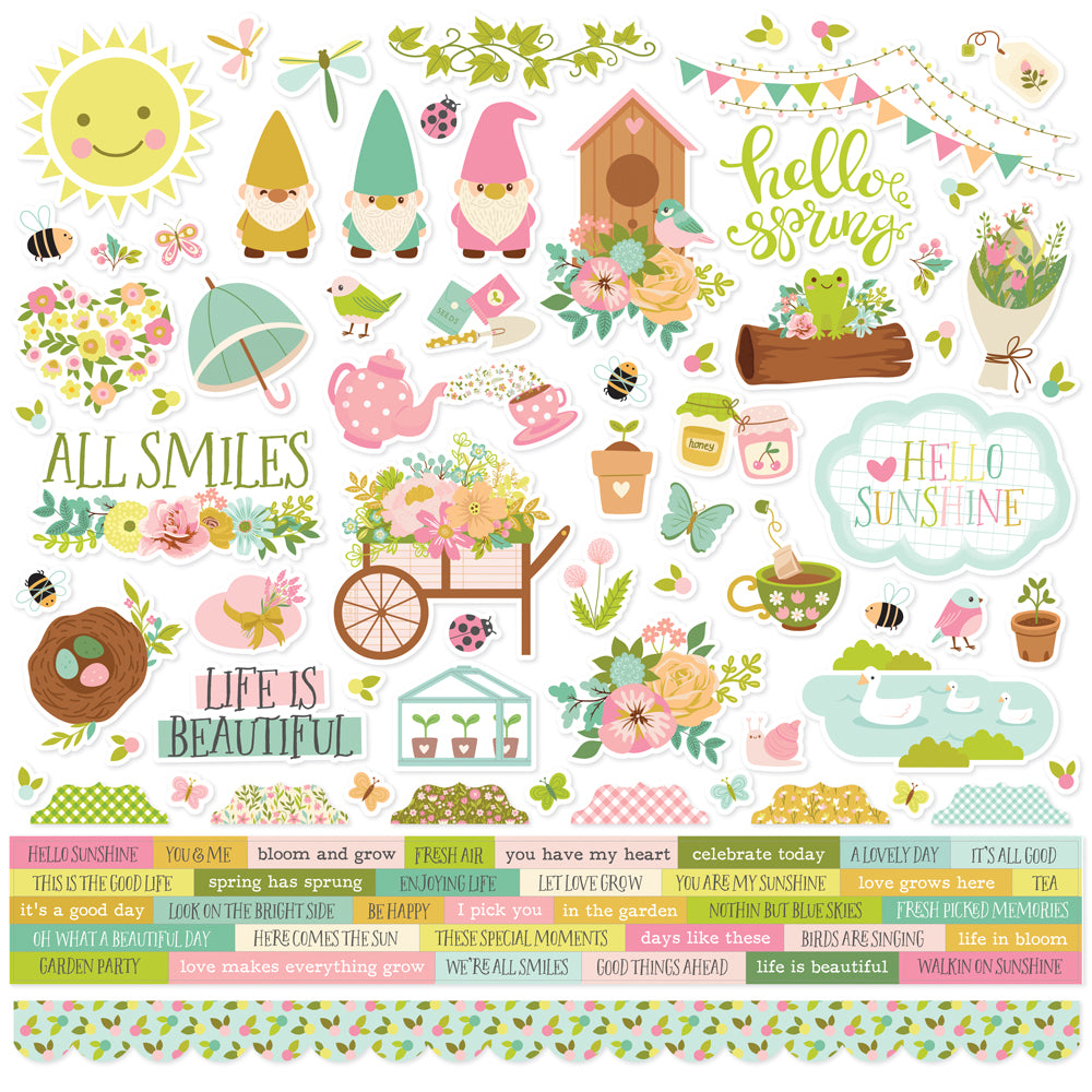 Tea Garden - Cardstock Stickers