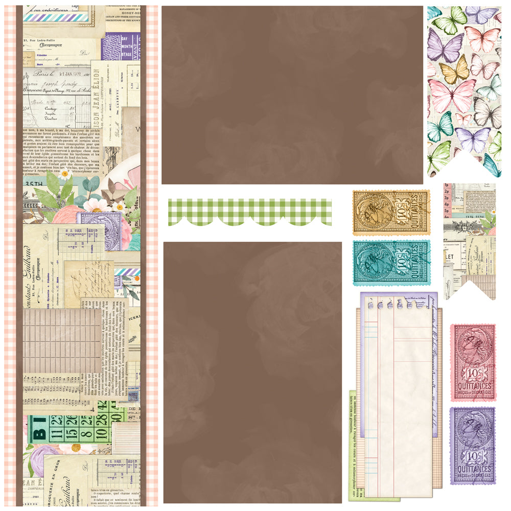 Simple Vintage Flower Shoppe - Simple Pages Page Kit