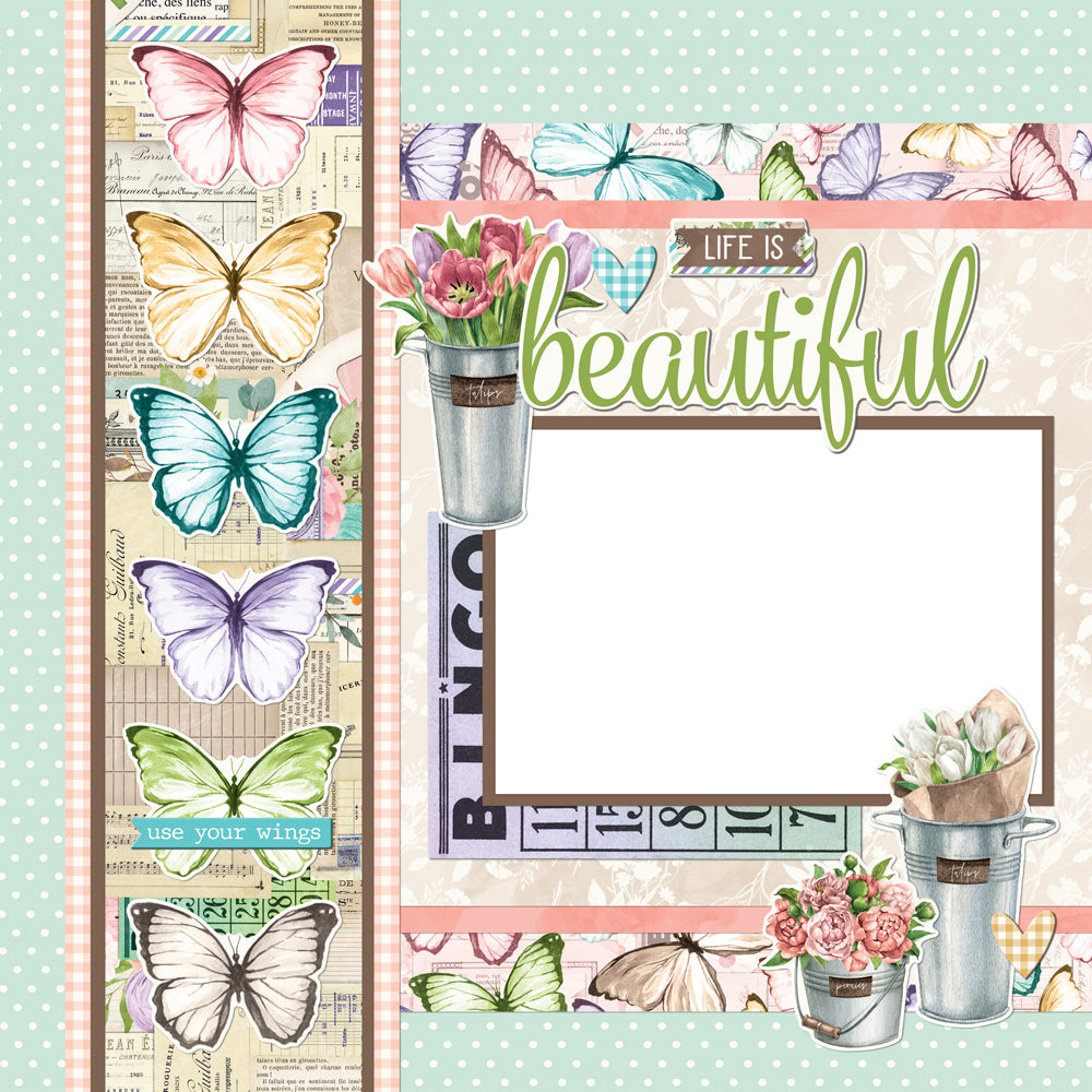 Simple Vintage Flower Shoppe - Simple Pages Page Kit