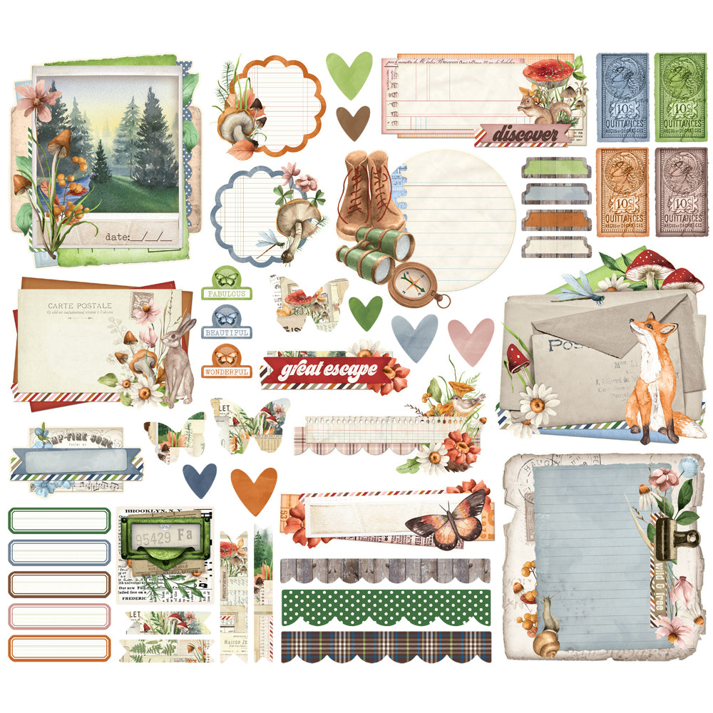 Simple Vintage Woodlands - Ephemera
