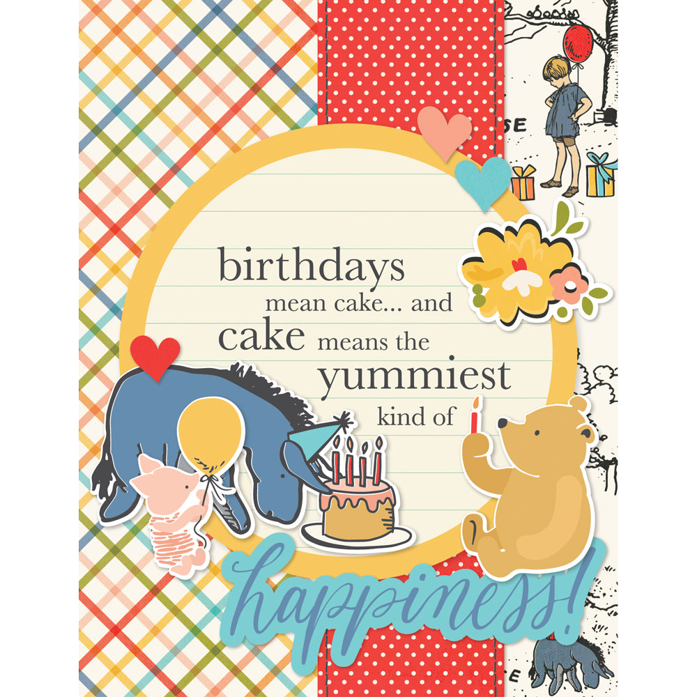 Say Cheese Classic Pooh Birthday  - Simple Cards Card Kit