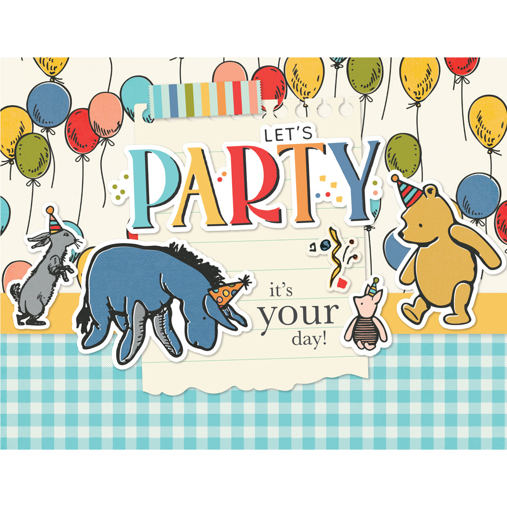 Say Cheese Classic Pooh Birthday  - Simple Cards Card Kit