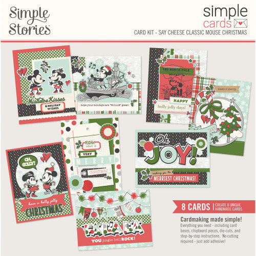 Say Cheese Classic Mouse Christmas - Simple Cards Card Kit   **PREORDER**