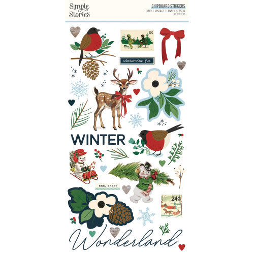 Simple Vintage Flannel Season - 6x12 Chipboard **PREORDER**