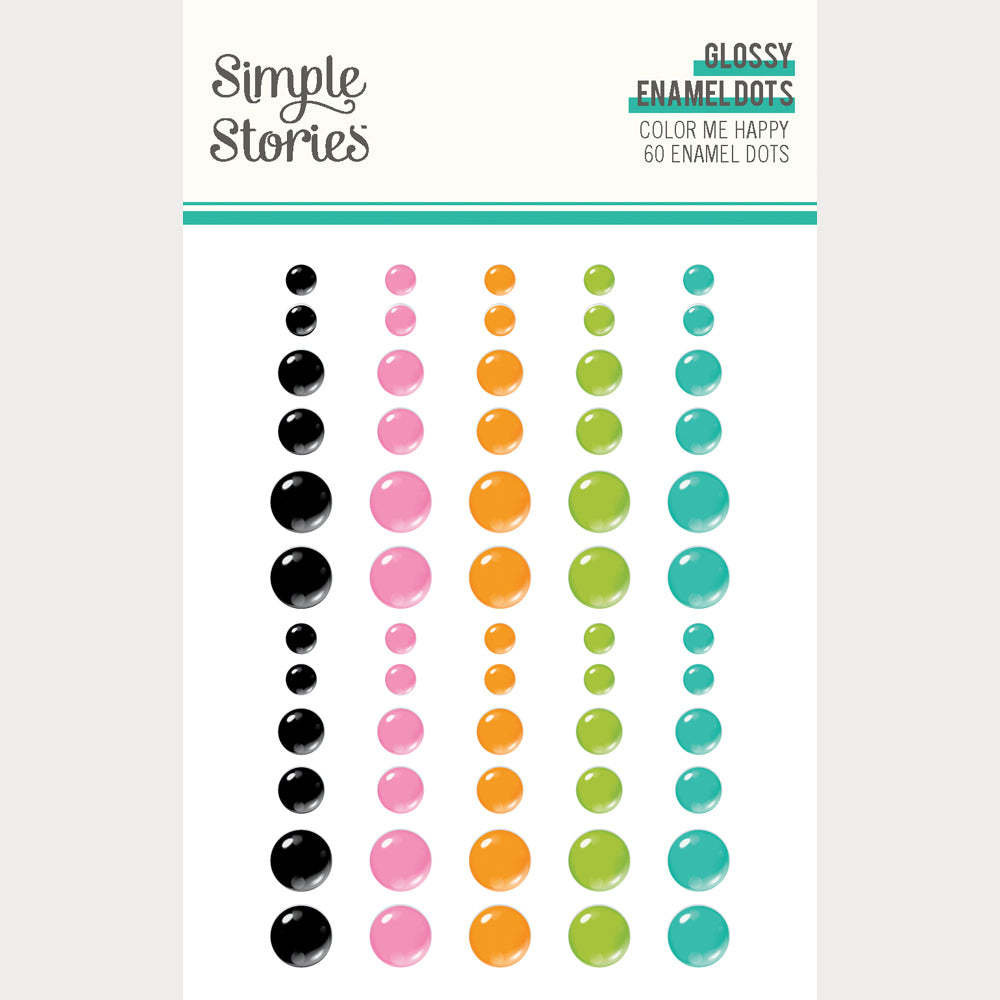 Color Me Happy  Glossy Enamel Dots