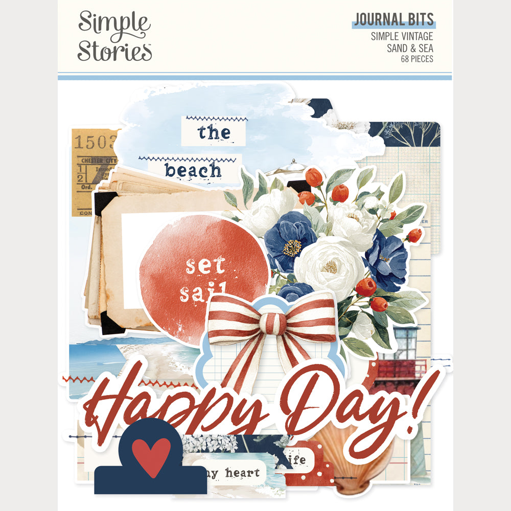 Simple Vintage Sand and Sea - Journal Bits & Pieces