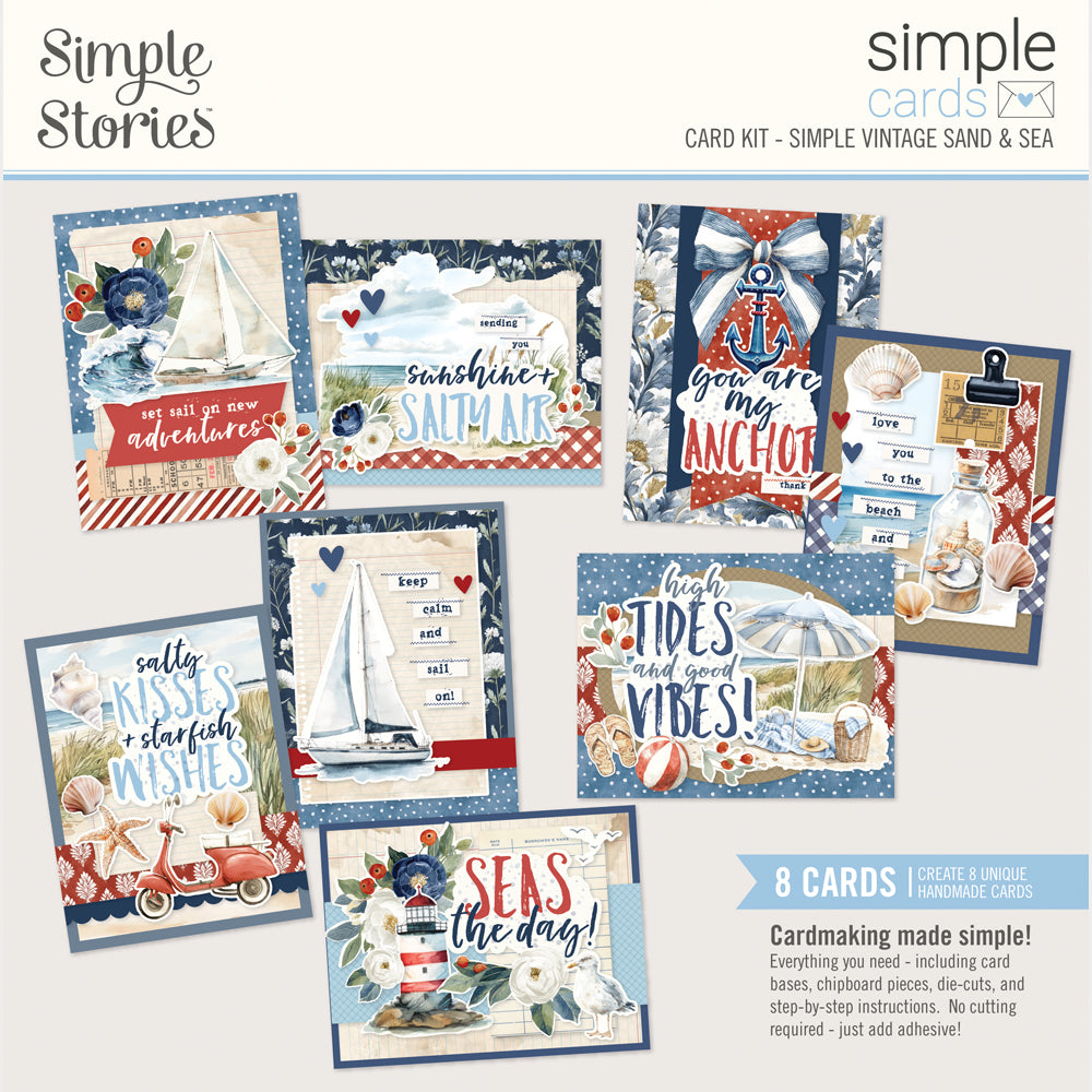 Simple Vintage Sand and Sea  - Simple Cards Card Kit **PRE-ORDER**