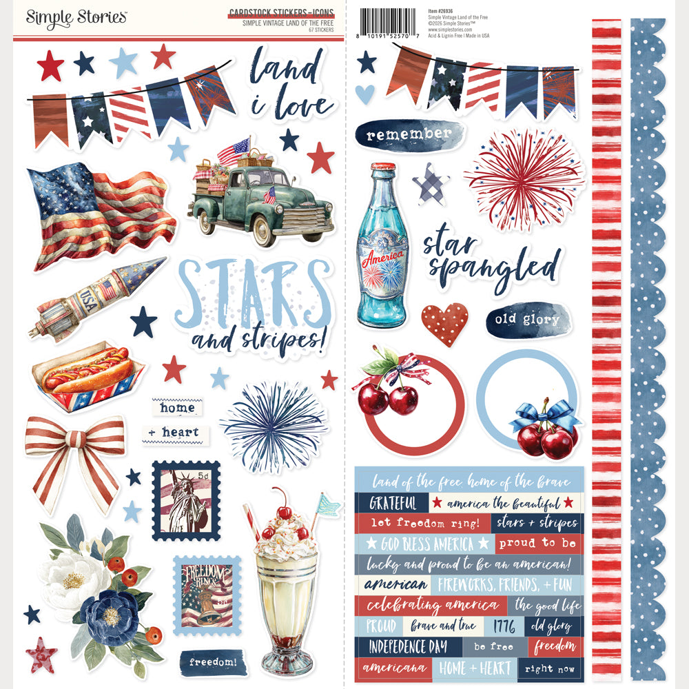 Simple Vintage Land of the Free - Collection Kit