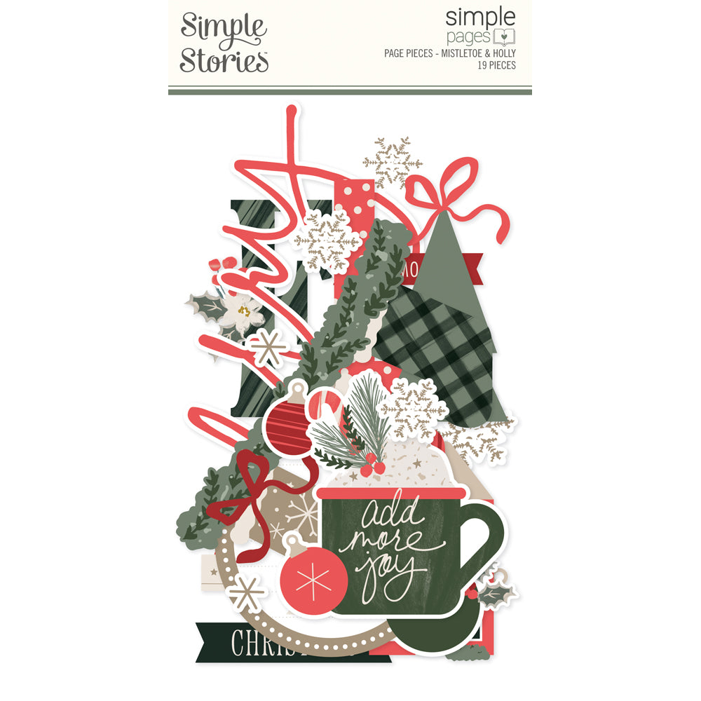 Simple Stories - Mistletoe & Holly Simple Pages Page Pieces **PRE-ORDER**