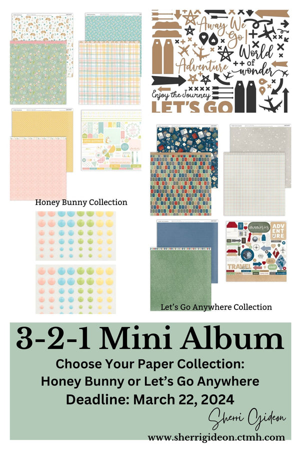 3-2-1 Mini Album Class by Sherri Gideon