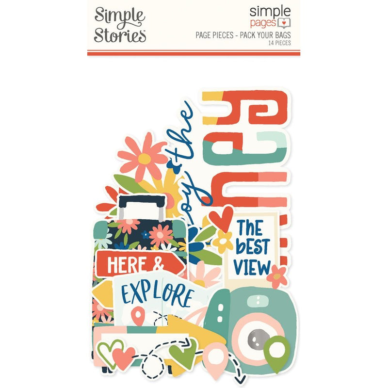 Simple Pages Page Pieces - Pack Your Bags