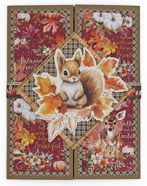 Graphic 45 Card Class Series Vol 6 2024 - Autumn Greetings – Floating Gatefold Card Set