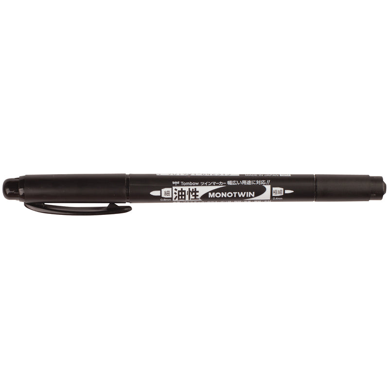 Tombow MONO Twin Tip Permanent Marker-Black