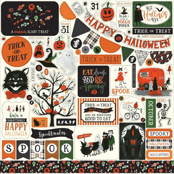 Trick or Treat - 12 x 12 Cardstock Stickers