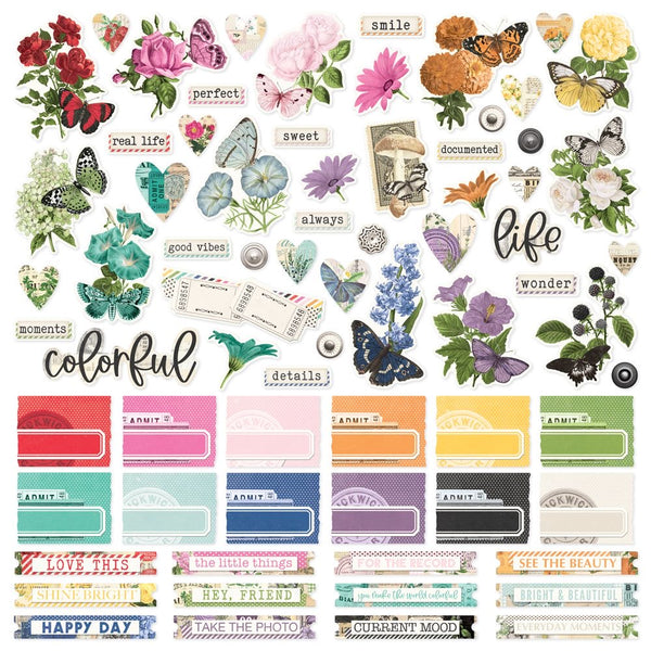 Simple Vintage Essentials Color Palette - Cardstock Stickers