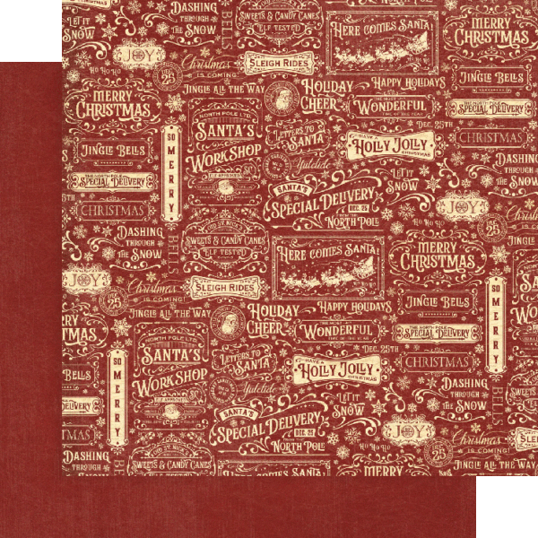 Letters to Santa 12×12 Patterns & Solids Pack