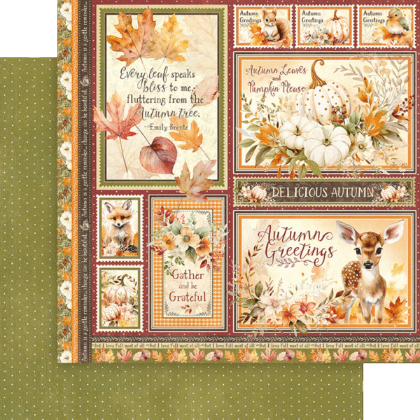 Autumn Greetings 12×12 Collection Pack