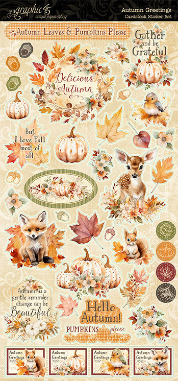 Autumn Greetings Sticker Set