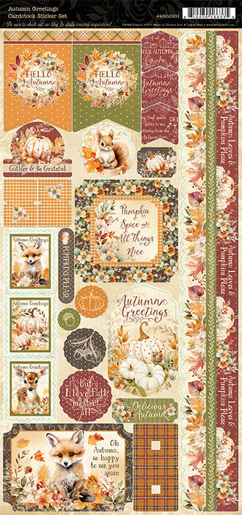 Autumn Greetings Sticker Set