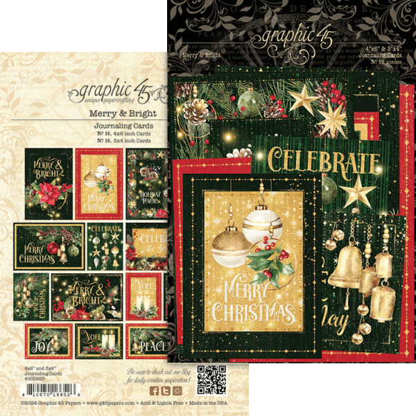 Merry & Bright Journaling Cards