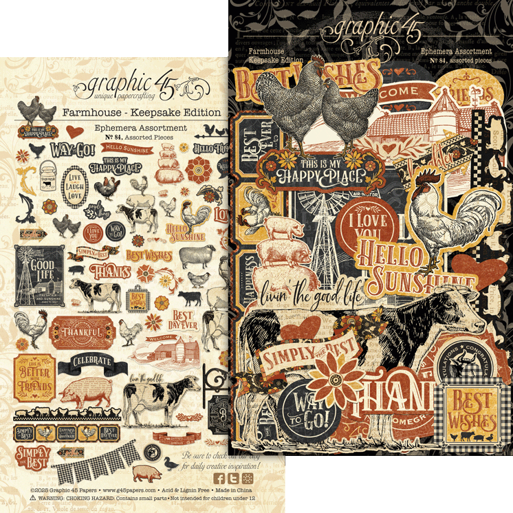 Graphic 45 Farmhouse Keepsake Kit